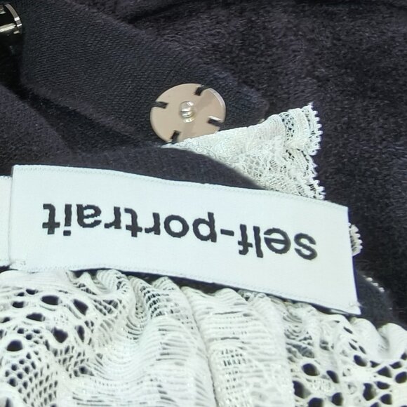 self-portrait Black Chenille Knit Mini Dress size S - Picture 13 of 13